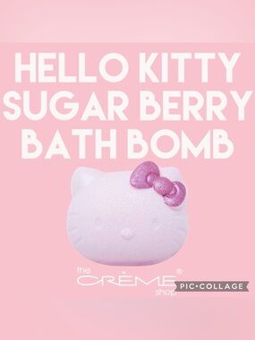 ✨The Crème Shop x Hello Kitty Hello Fizzy! Aromatherapy Bath Bomb Sugar Berry✨